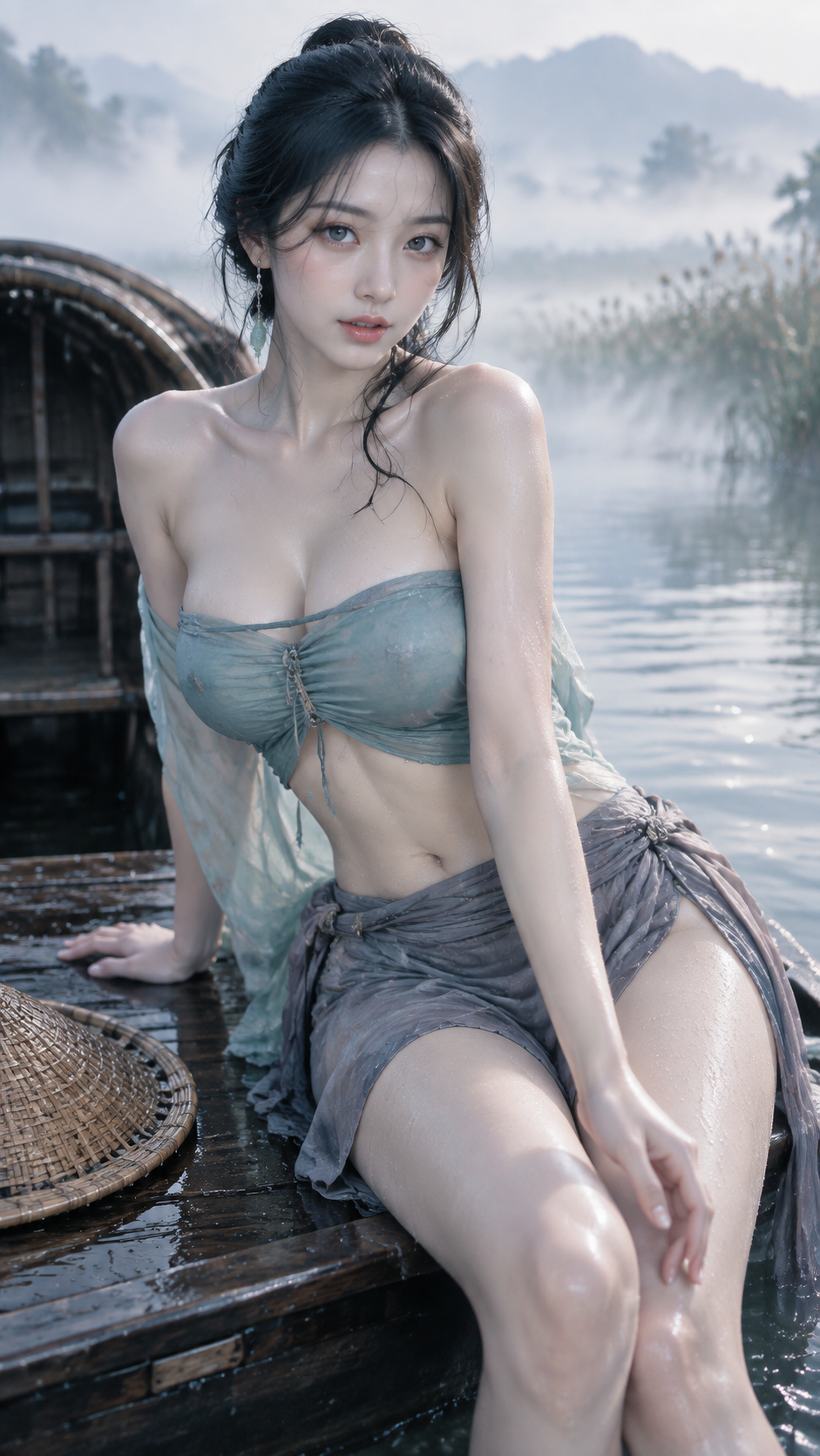 绝美23岁东亚美女，身材匀称丰满，胸部自然丰满（…