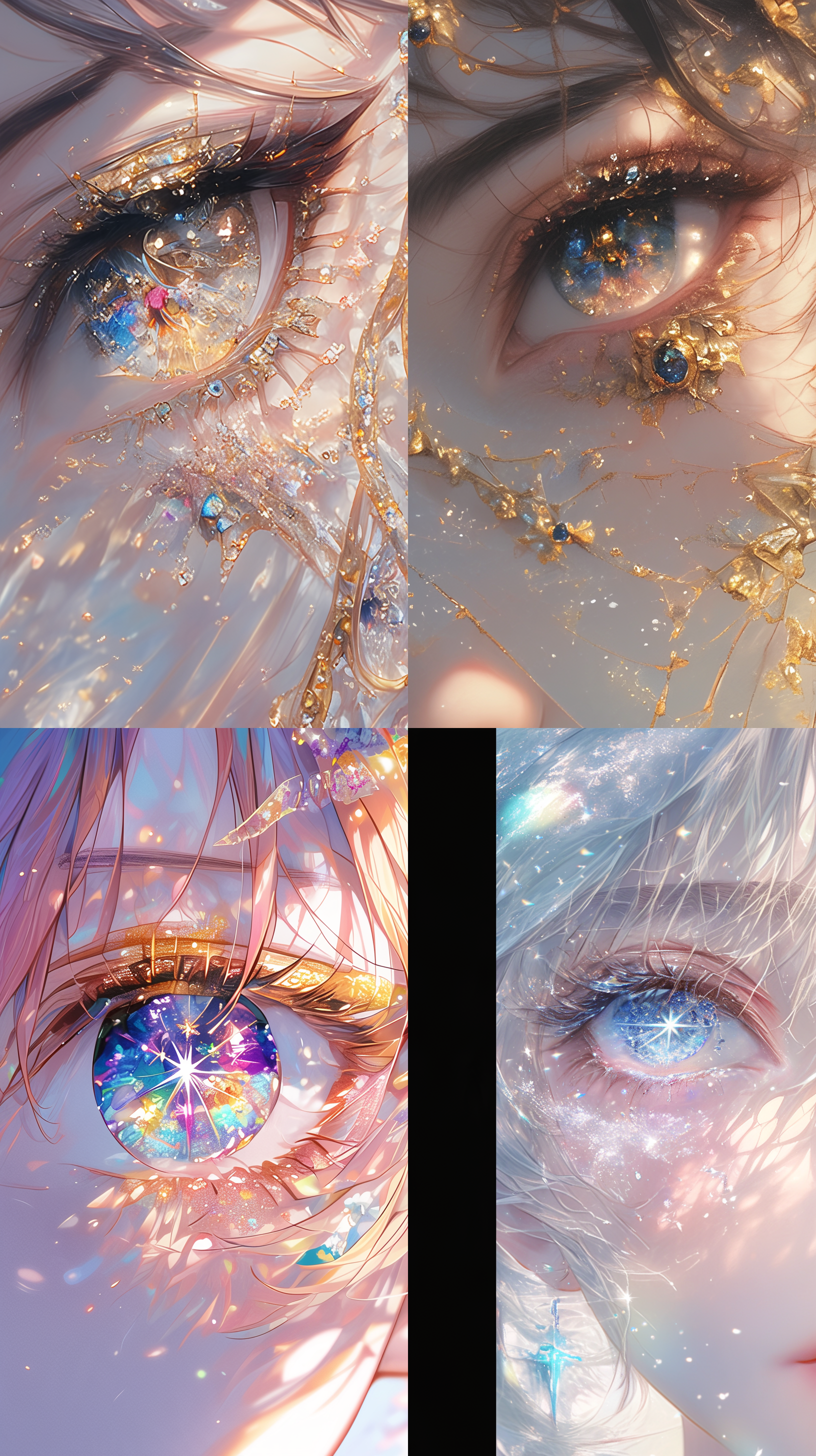 主打少女人物插画，最标志性的便是对眼睛的极致刻画…
