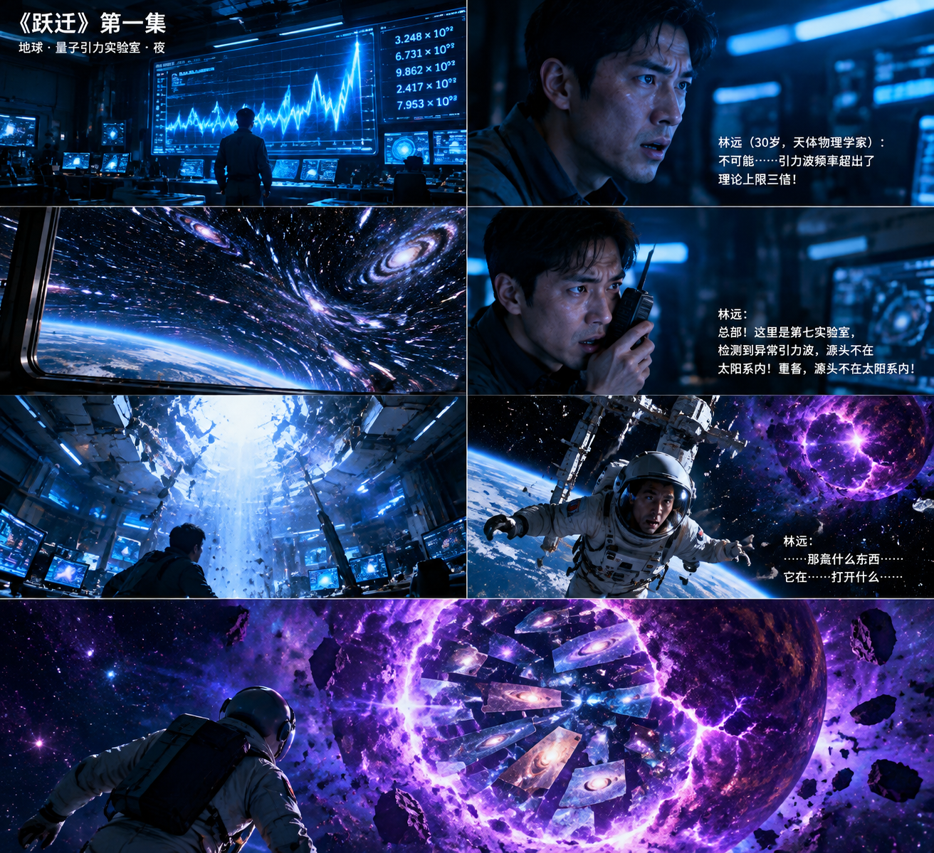 **《跃迁》第一集** **场景：地球·量子引力…